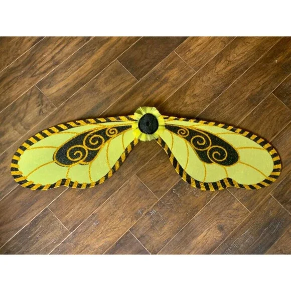 Leg Avenue Bumble Bee Halloween Costume Girls Child Leggings Wings Honey Purse M - Picture 7 of 16